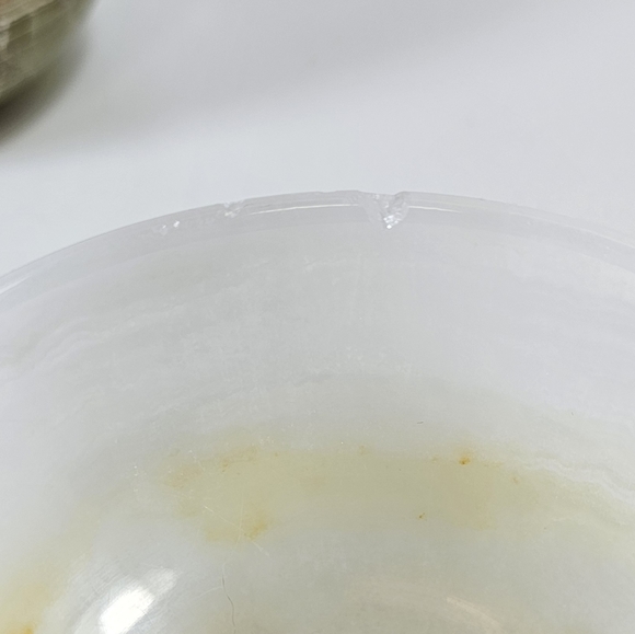 Gorgeous green and brown onyx bowls  and shot glasses - Picture 12 of 12